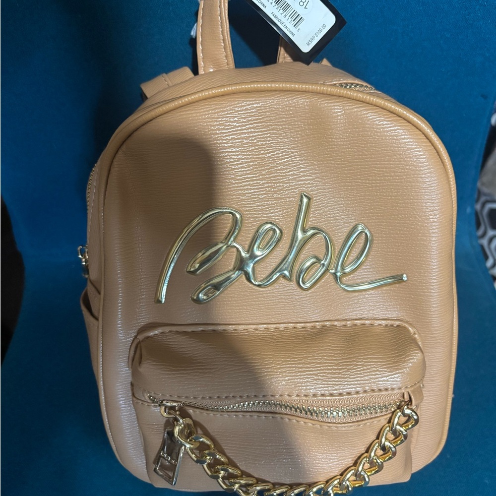 Bebe Tan Mini Backpack